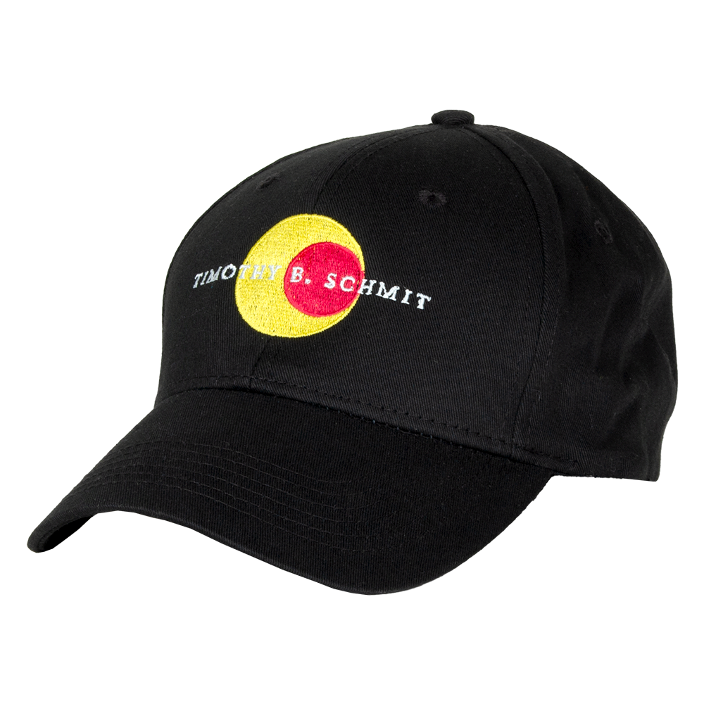 baseball hat-black-front leap of faith logo and "Timothy B. Schmit"-back "leap of faith"
