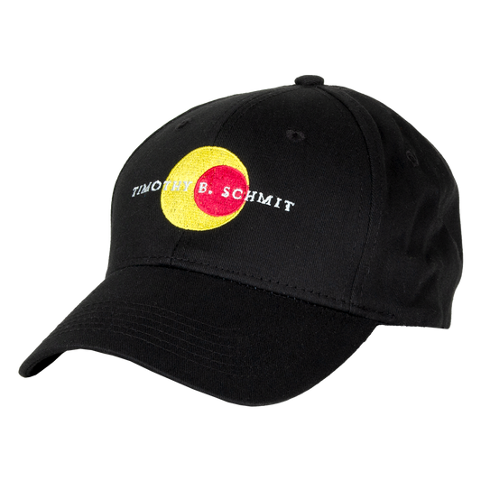baseball hat-black-front leap of faith logo and "Timothy B. Schmit"-back "leap of faith"