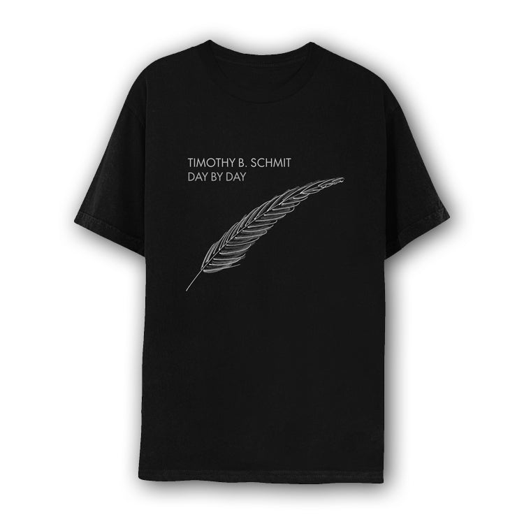 tee-black-"Timothy B. Schmit Day by Day" with feather
